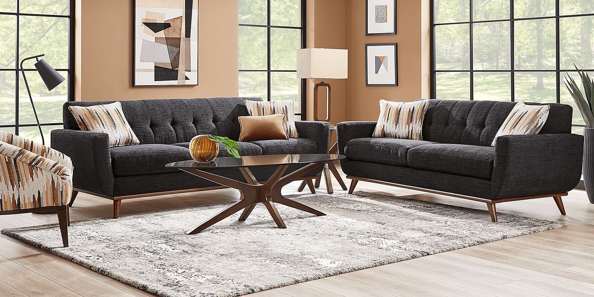 East Side Black 5 Pc Living Room