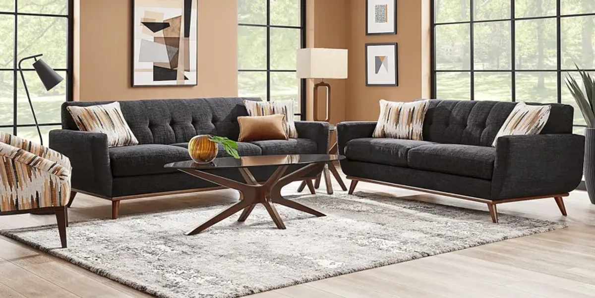 East Side Black 7 Pc Living Room