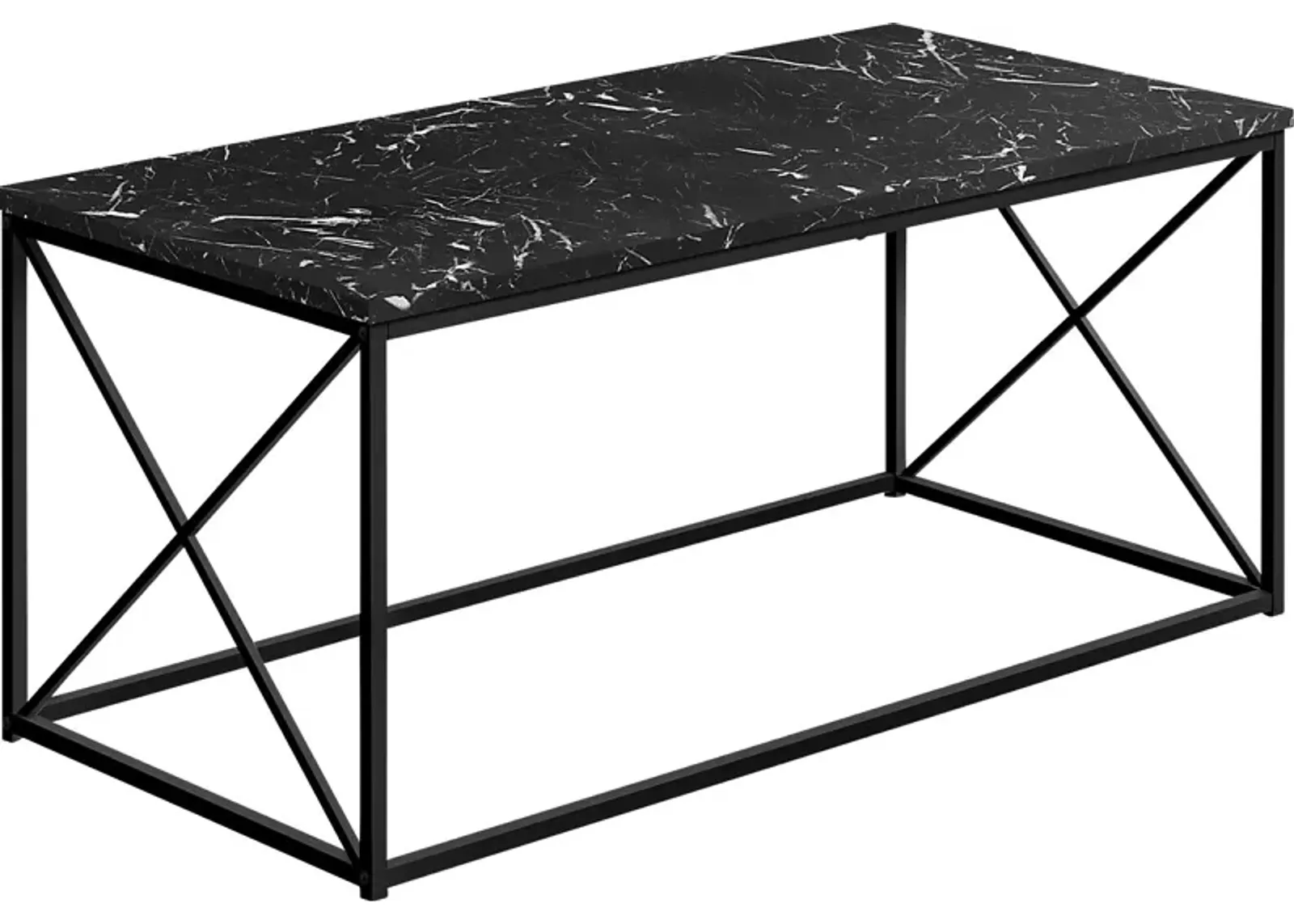 Tellstone Black Marble Cocktail Table