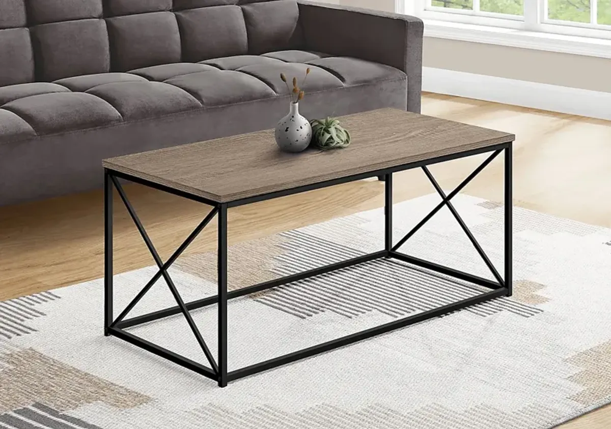 Tellstone Taupe Cocktail Table