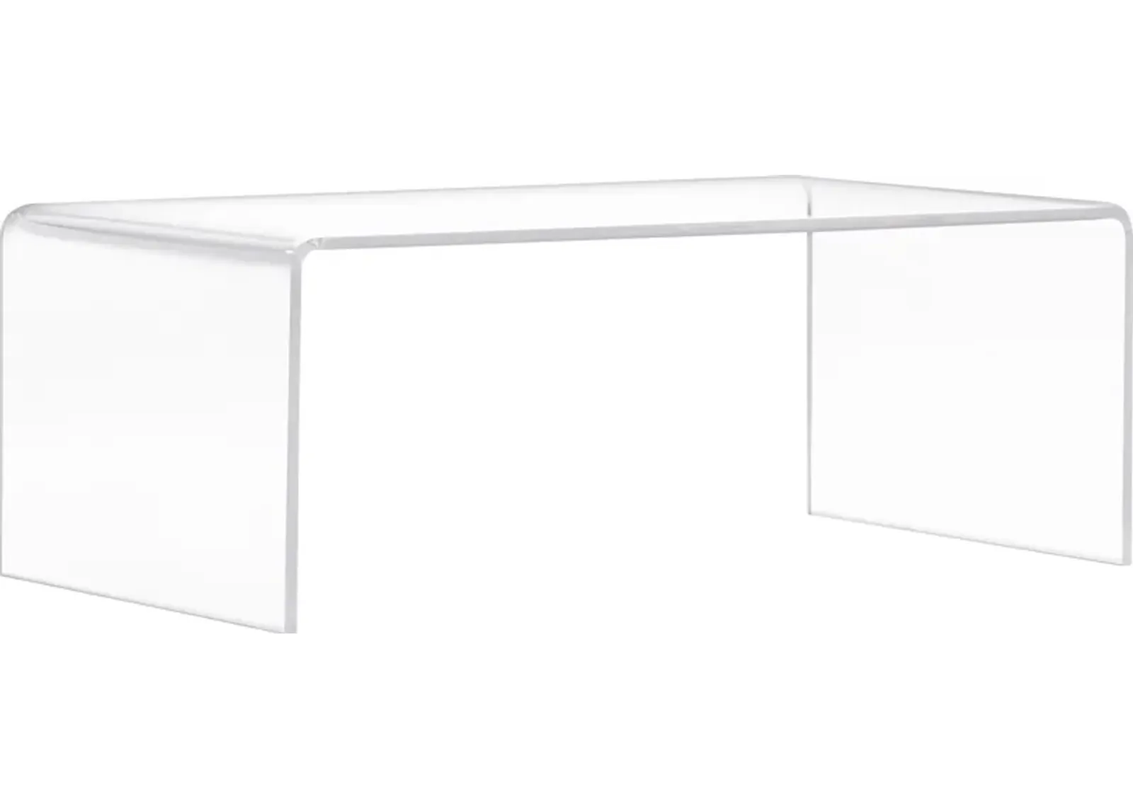 Crystalview Clear Small Cocktail Table