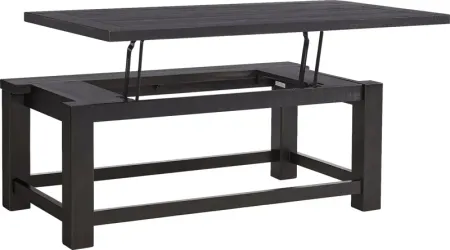 Idylwild Black Coffee Table with Lift Top