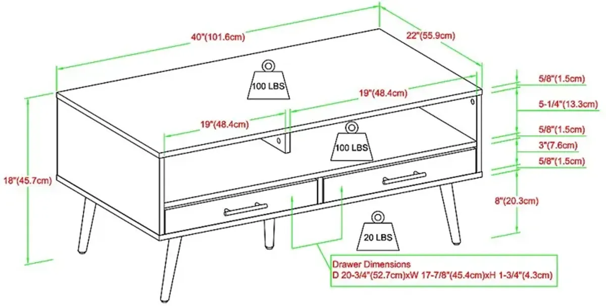 Pincay Slate Cocktail Table