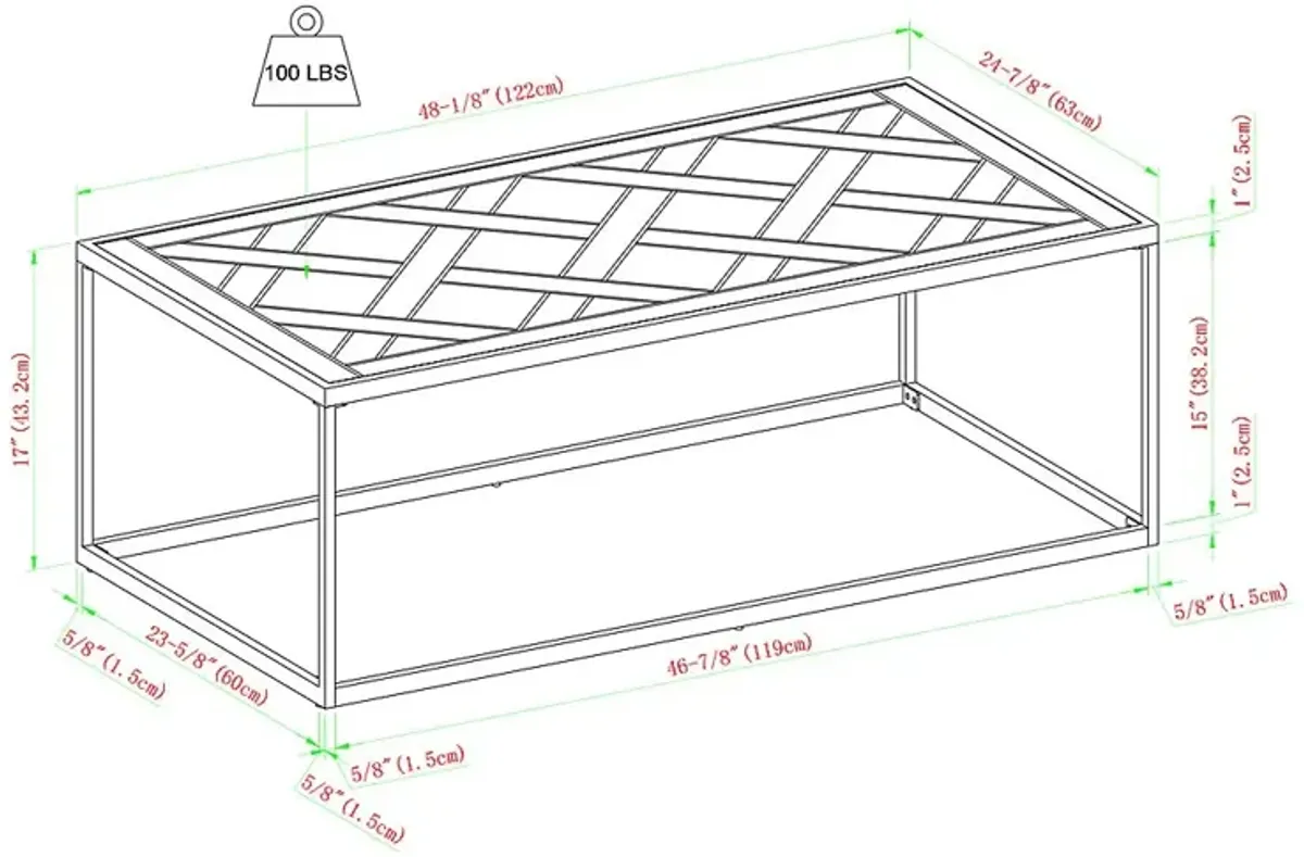 Palcia Brown Cocktail Table