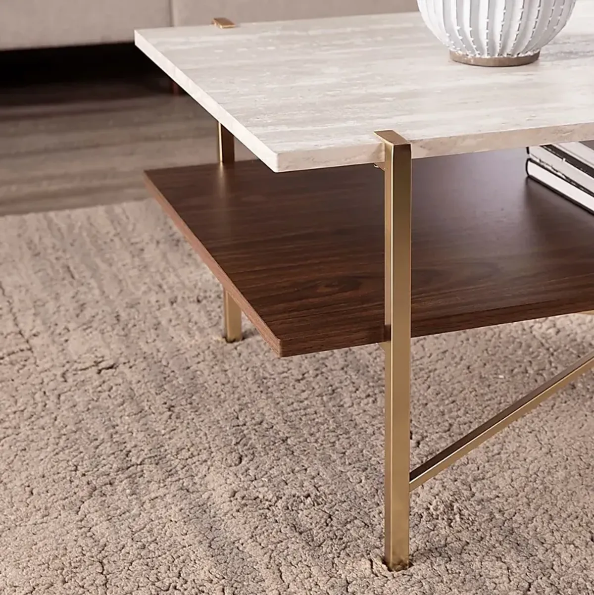 Journeyville White Cocktail Table