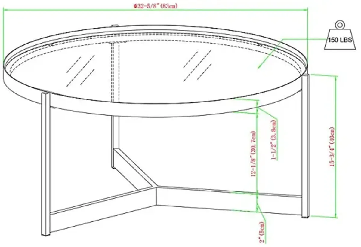 Oarman Black Cocktail Table