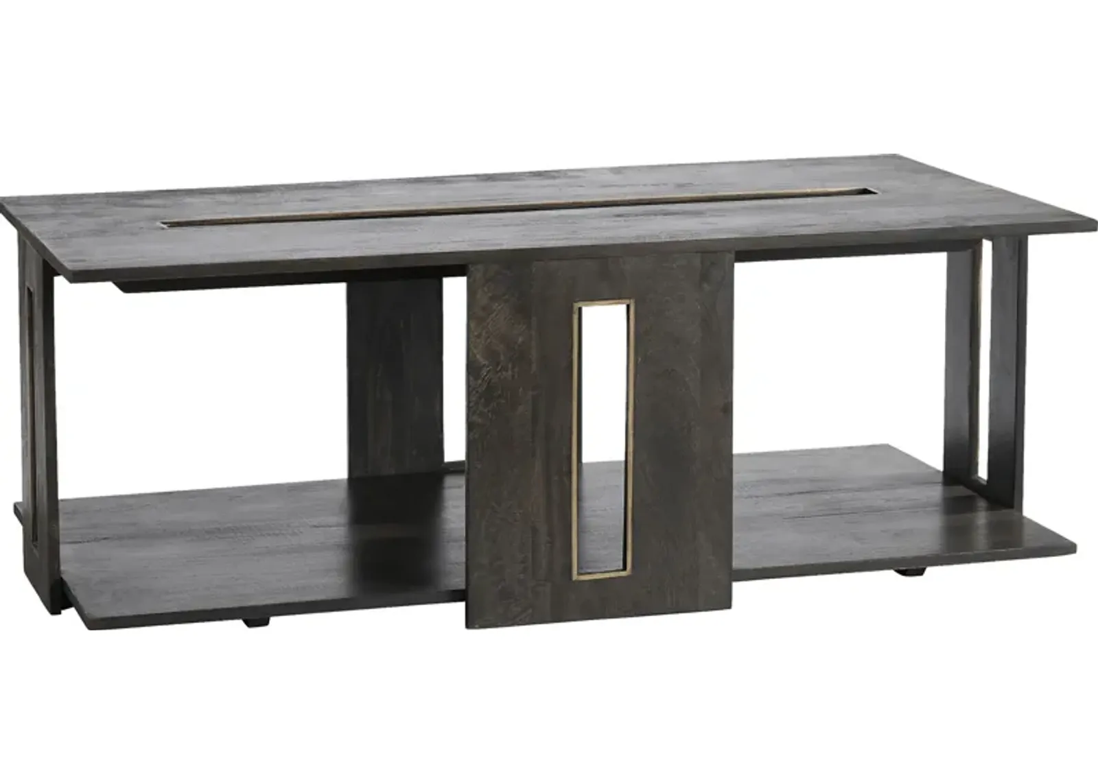 Leahy Dark Brown Cocktail Table