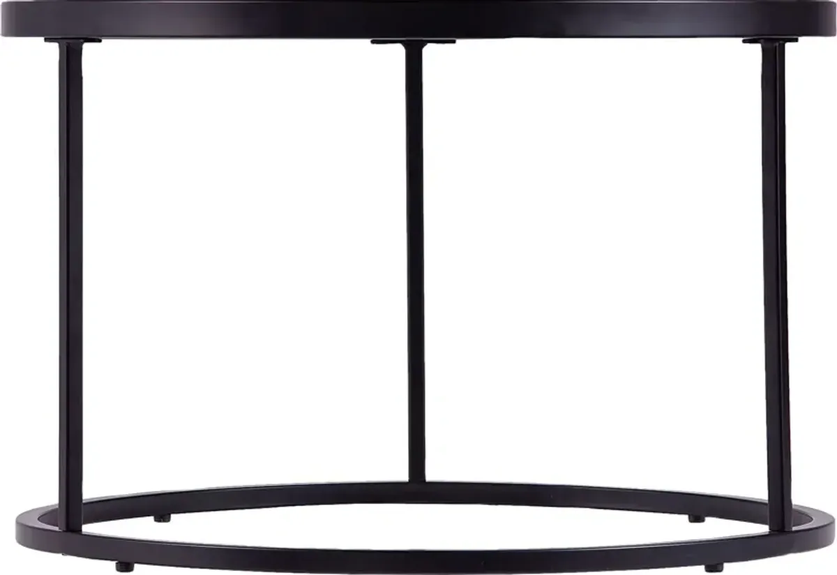 Leralynn Black Nesting Cocktail Table, Set of 2