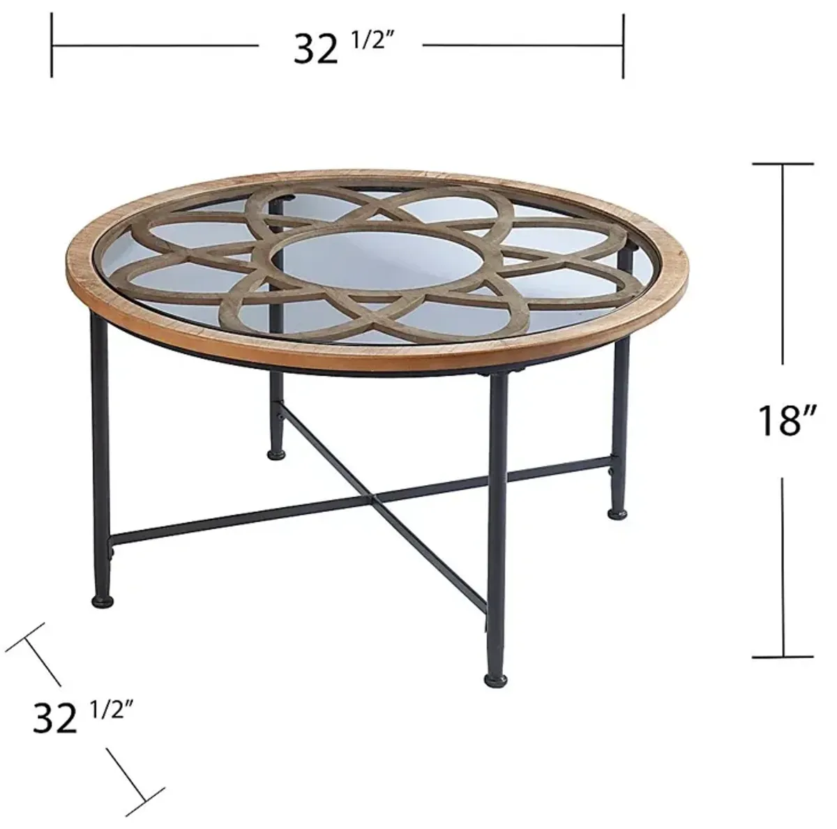 Colston Natural Cocktail Table