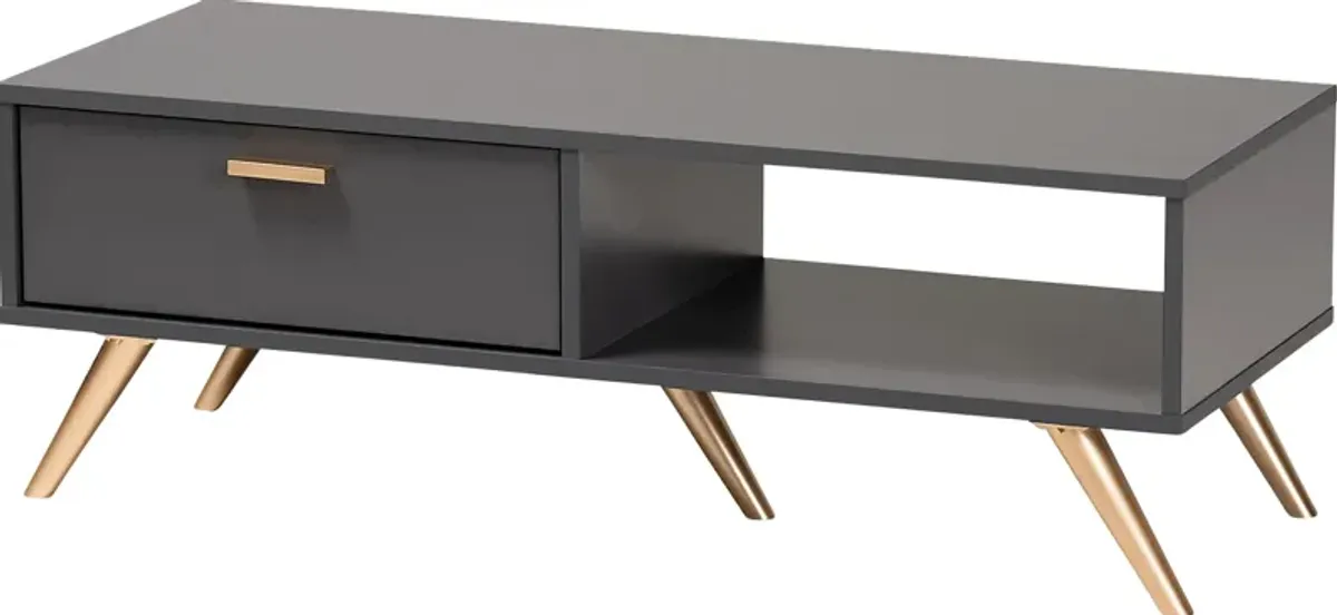 Cobblehill Dark Gray Cocktail Table