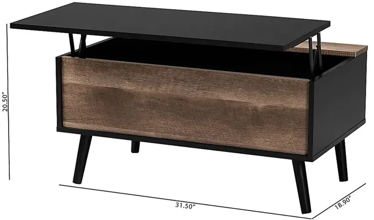 Crownover Brown Lift Top Cocktail Table