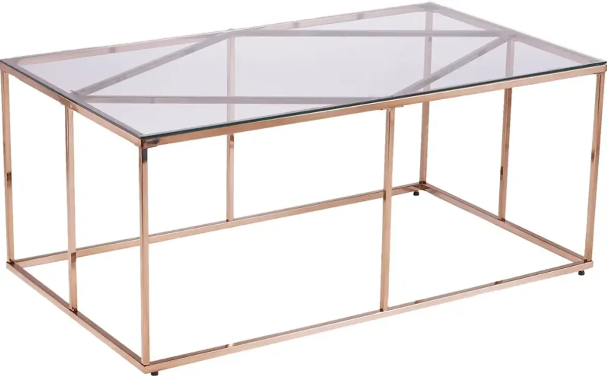 Elmway Clear Cocktail Table