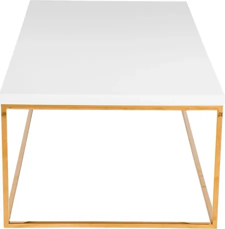 Clower White Cocktail Table