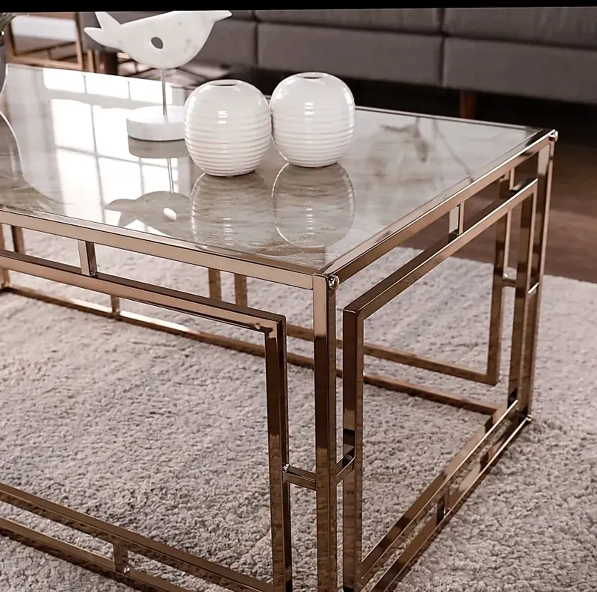 Kayview Gold Cocktail Table