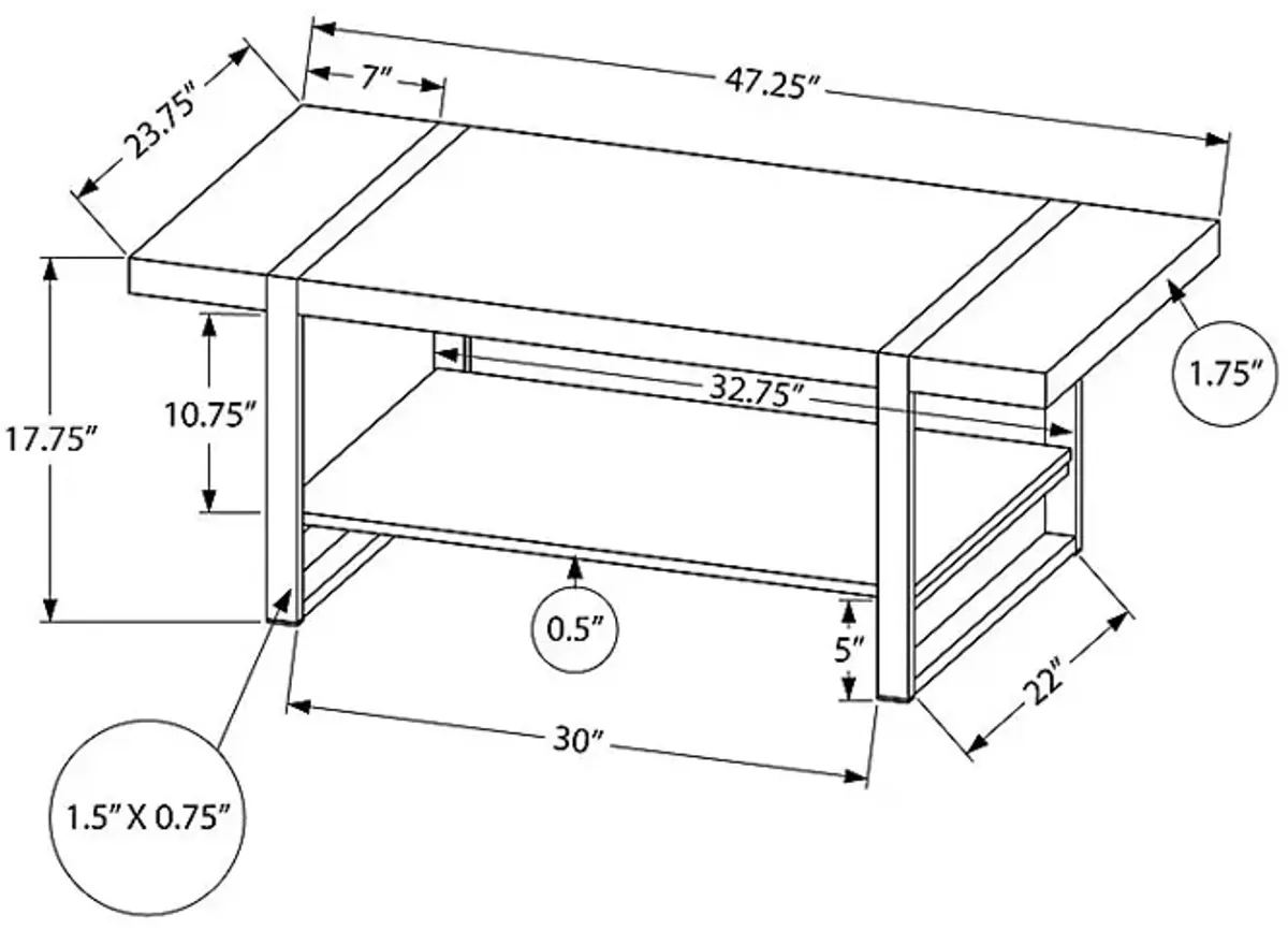 Carimicalle Gray Cocktail Table