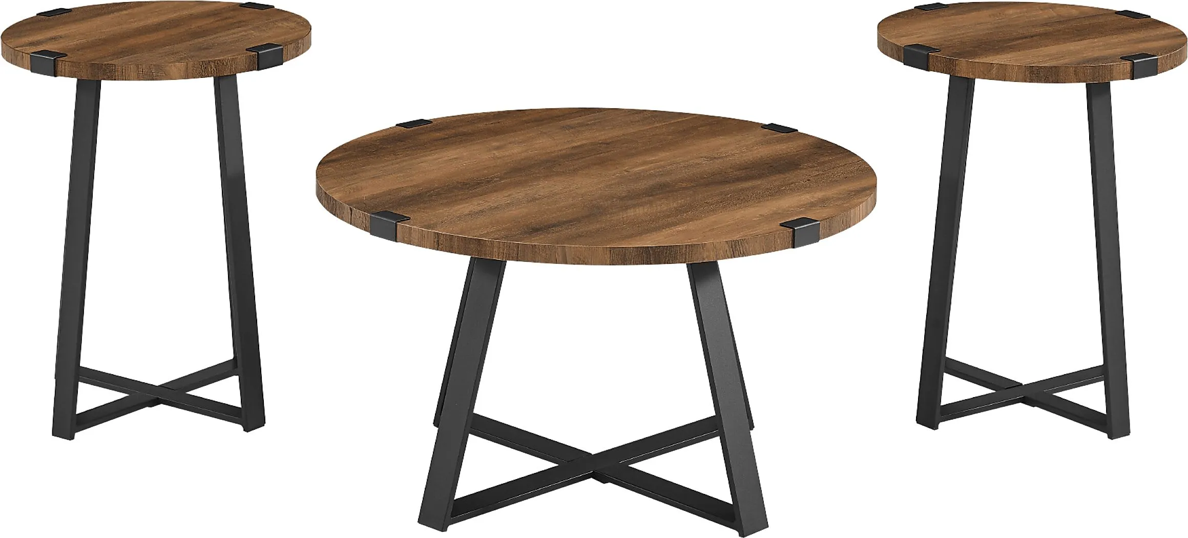 Castletroy Brown Cocktail Table Set