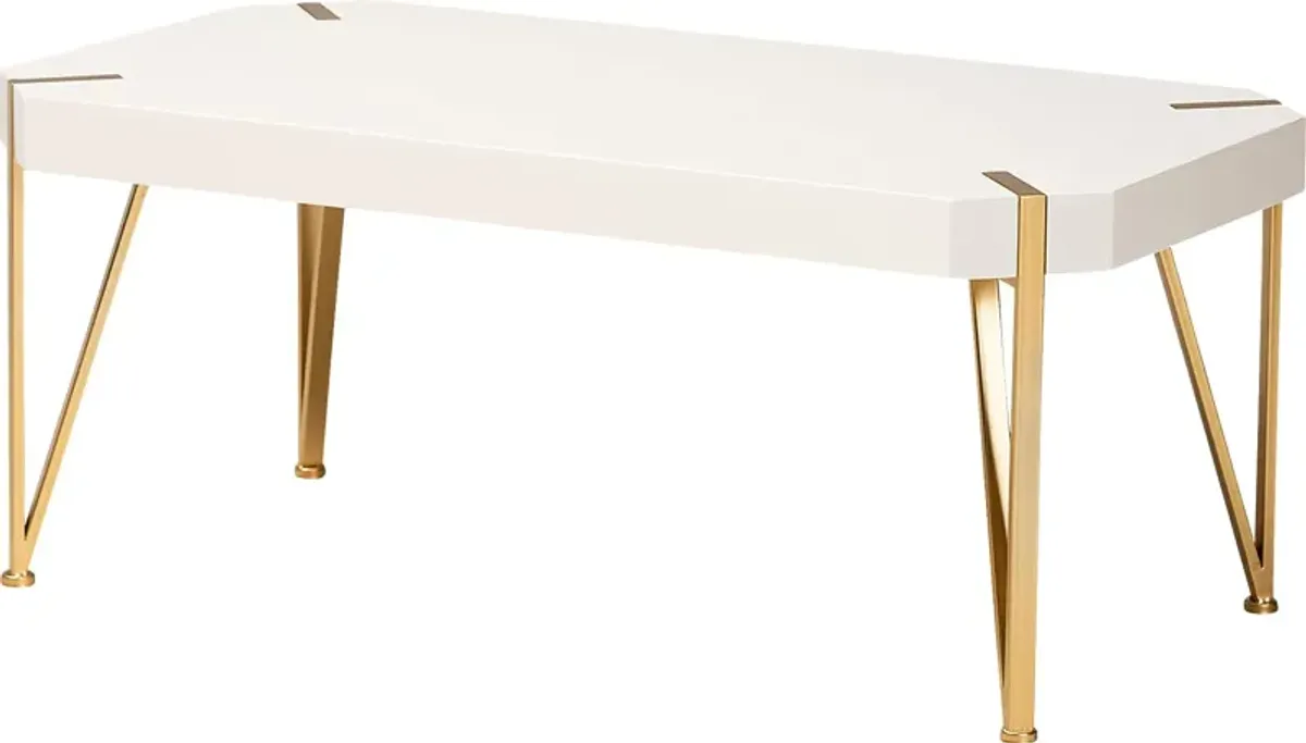 Lizardi White Cocktail Table