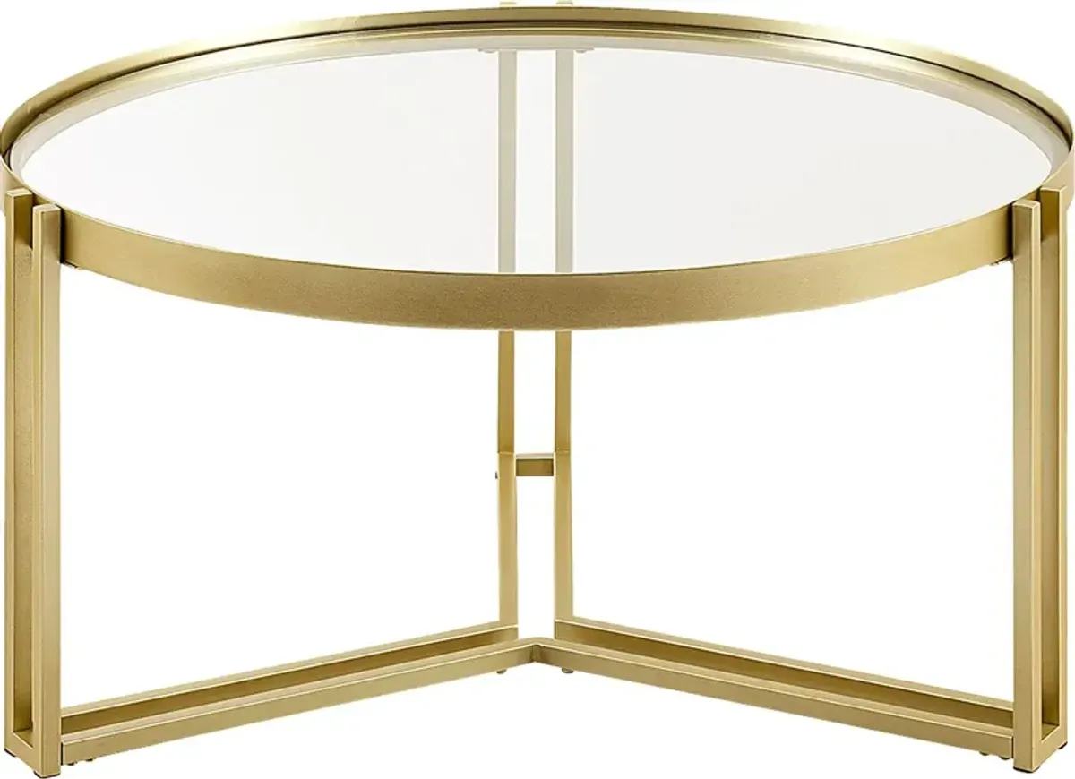 Shartle Gold Cocktail Table