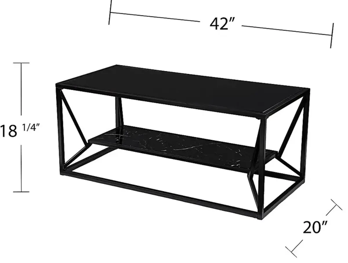 Longspur Black Cocktail Table