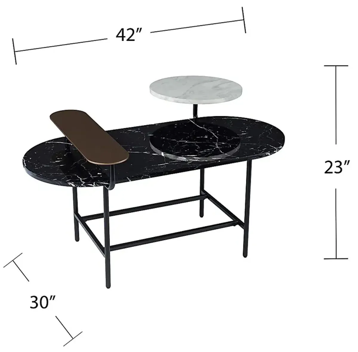 Cliffwood Black Cocktail Table