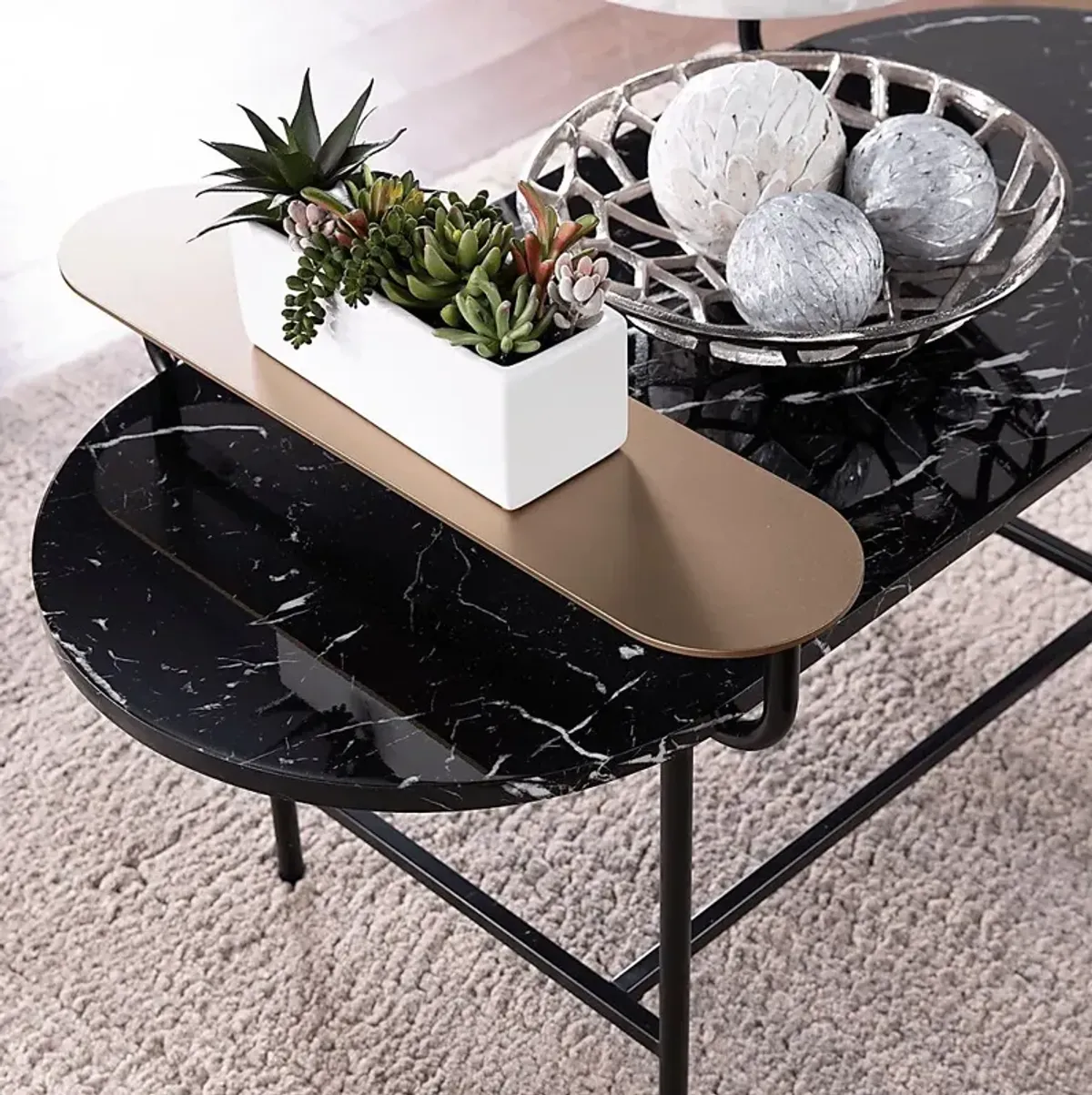 Cliffwood Black Cocktail Table