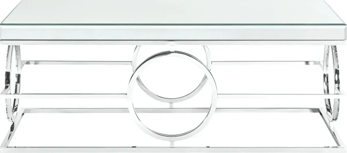 Dassow Chrome Cocktail Table