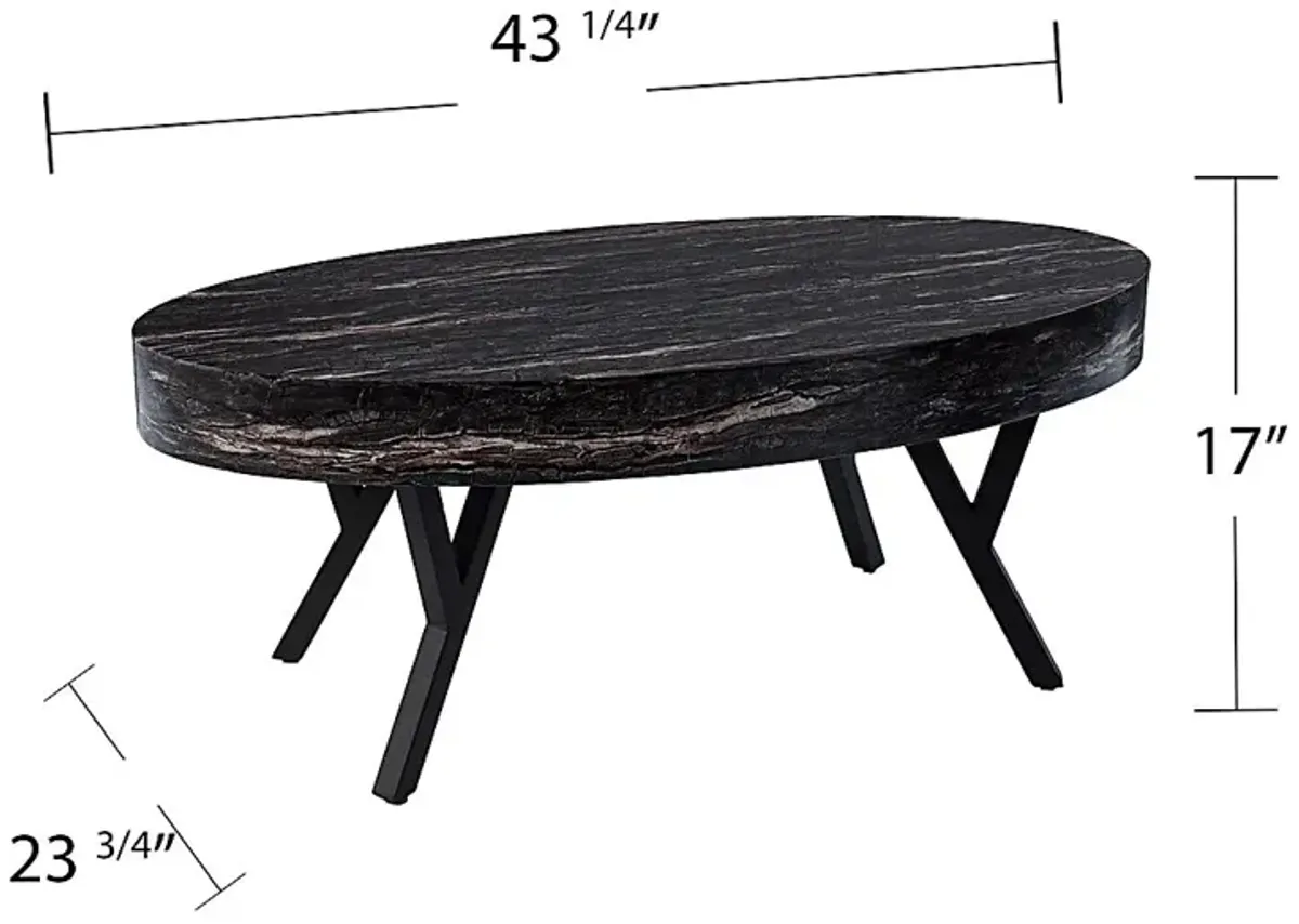 Oketo Black Cocktail Table