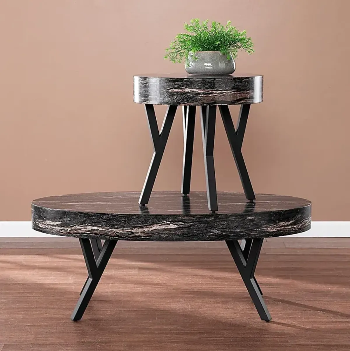 Oketo Black Cocktail Table