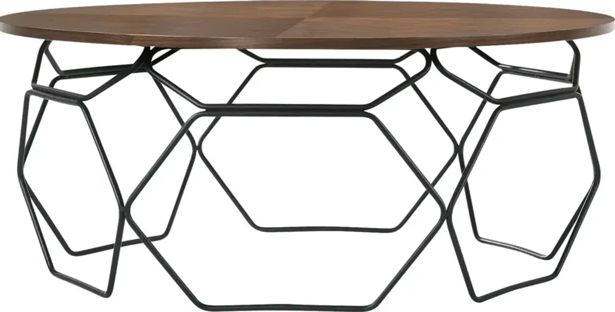 Casamare Walnut Cocktail Table