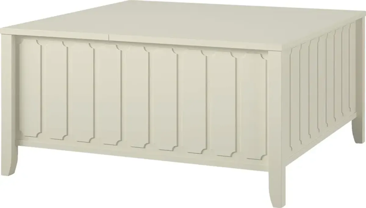 Anselma White Lift-Top Cocktail Table