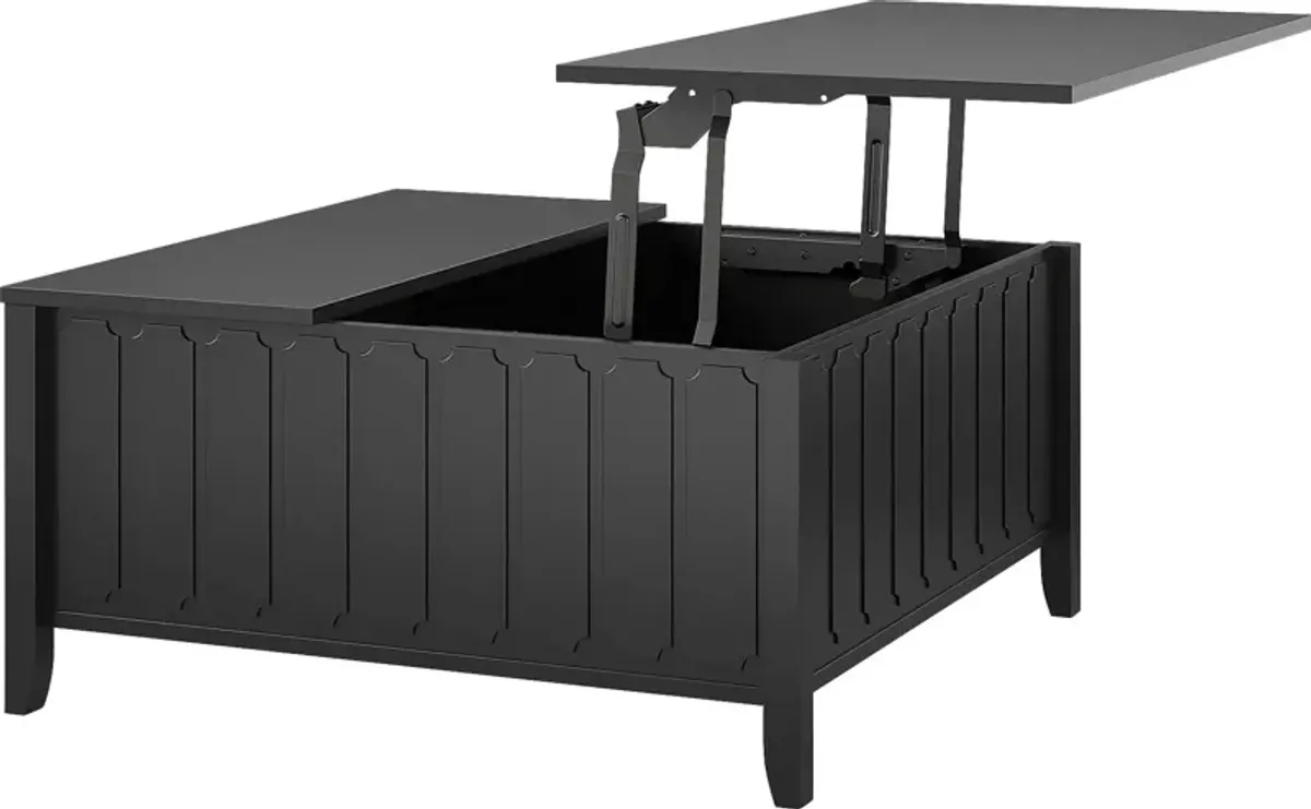 Anselma Black Lift-Top Cocktail Table