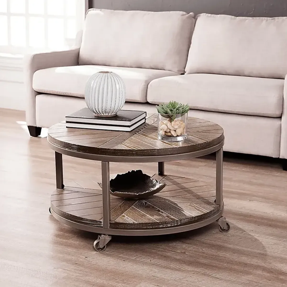 Stonymade Brown Cocktail Table