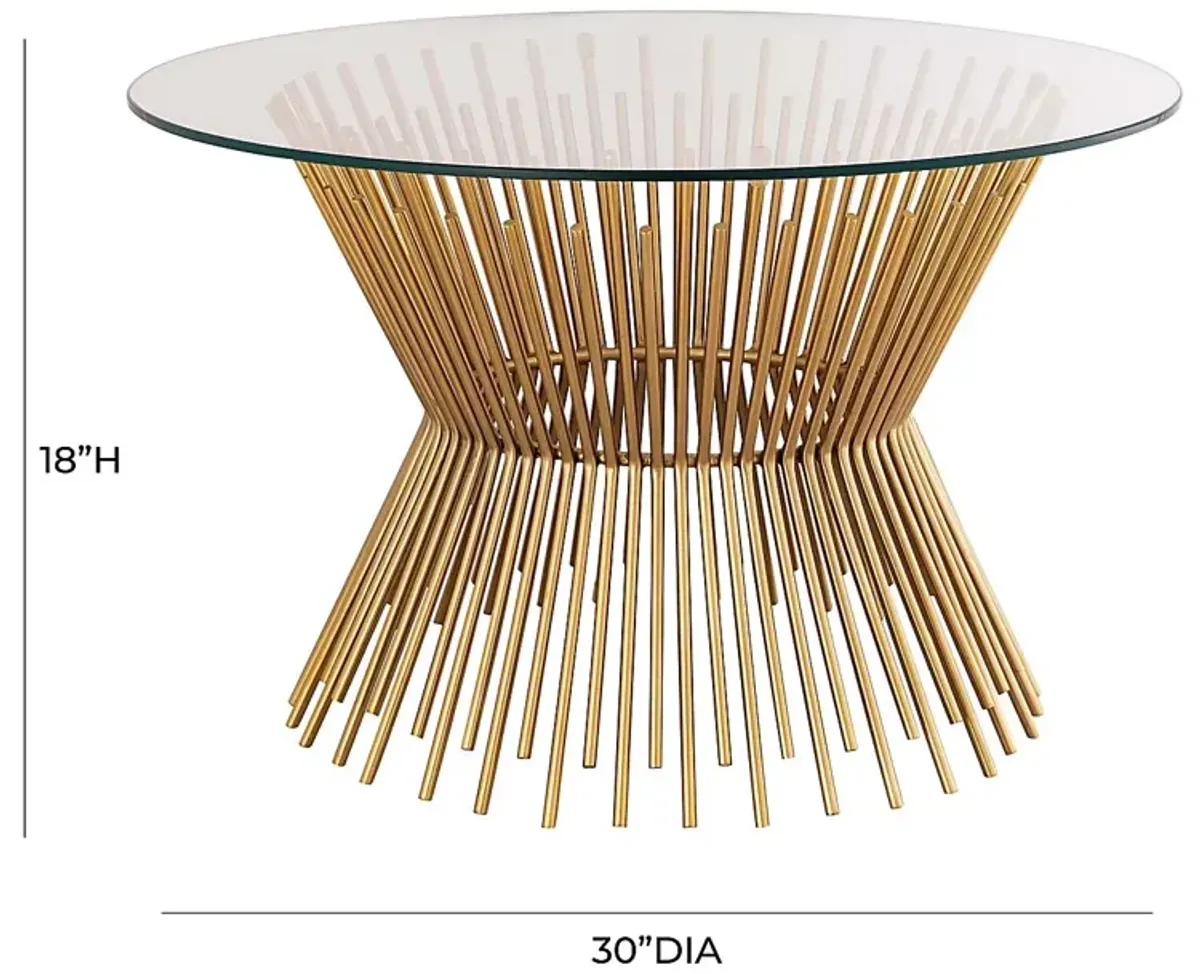 Anellan Gold Cocktail Table