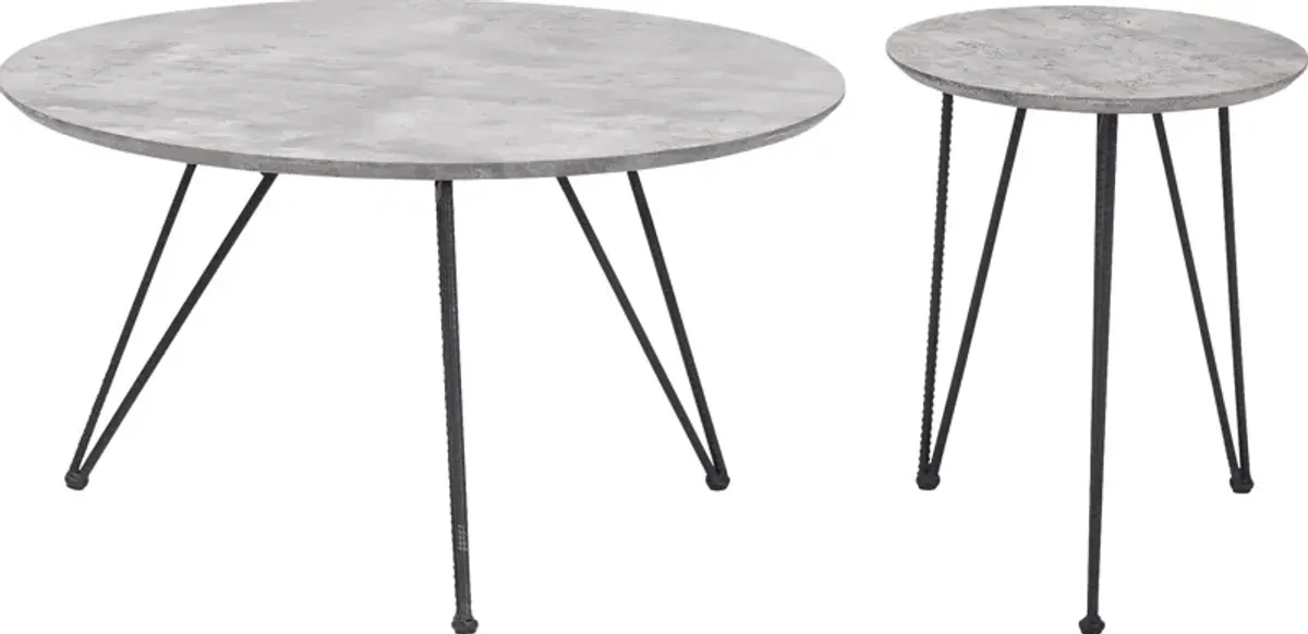 Kailyard Gray Cocktail Table, Set of 2