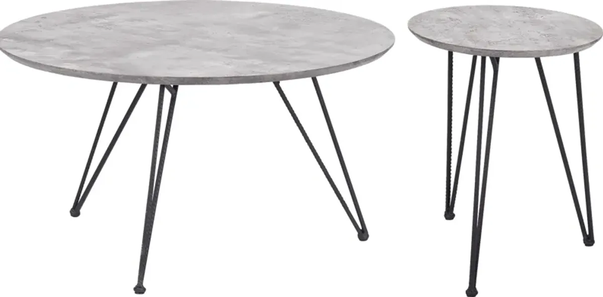 Kailyard Gray Cocktail Table, Set of 2