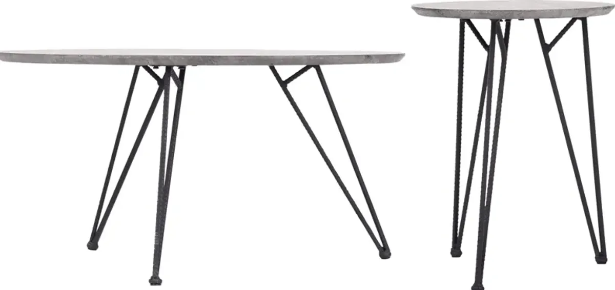 Kailyard Gray Cocktail Table, Set of 2