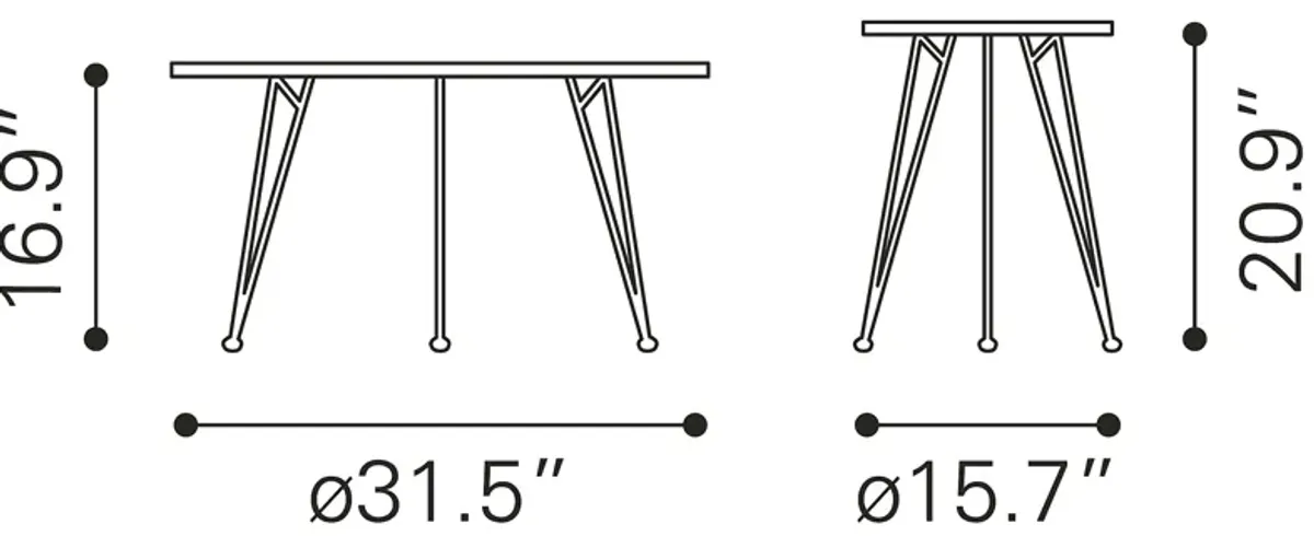 Kailyard Gray Cocktail Table, Set of 2