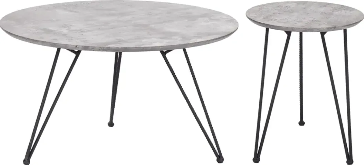 Kailyard Gray Cocktail Table, Set of 2