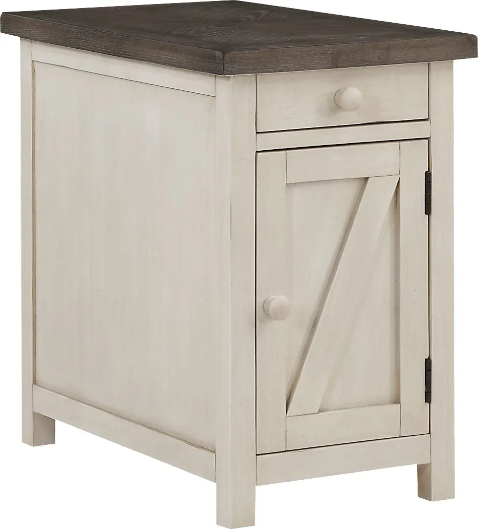 Hoege Cream Side Table