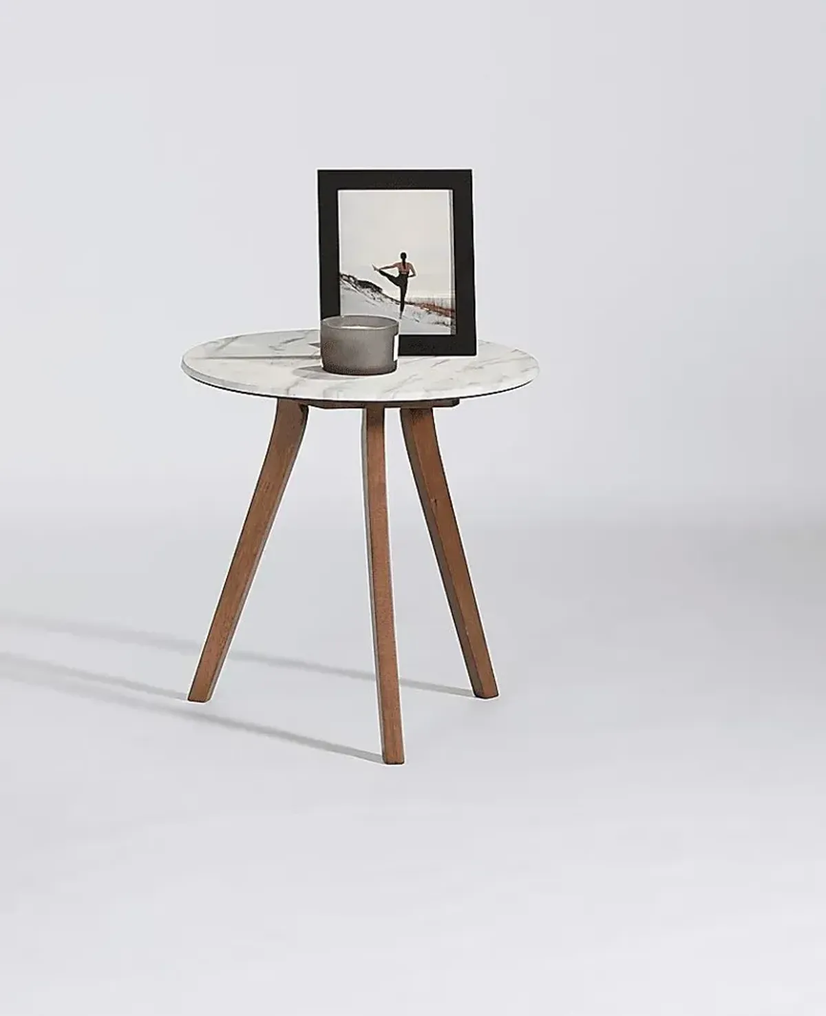 Allana White End Table