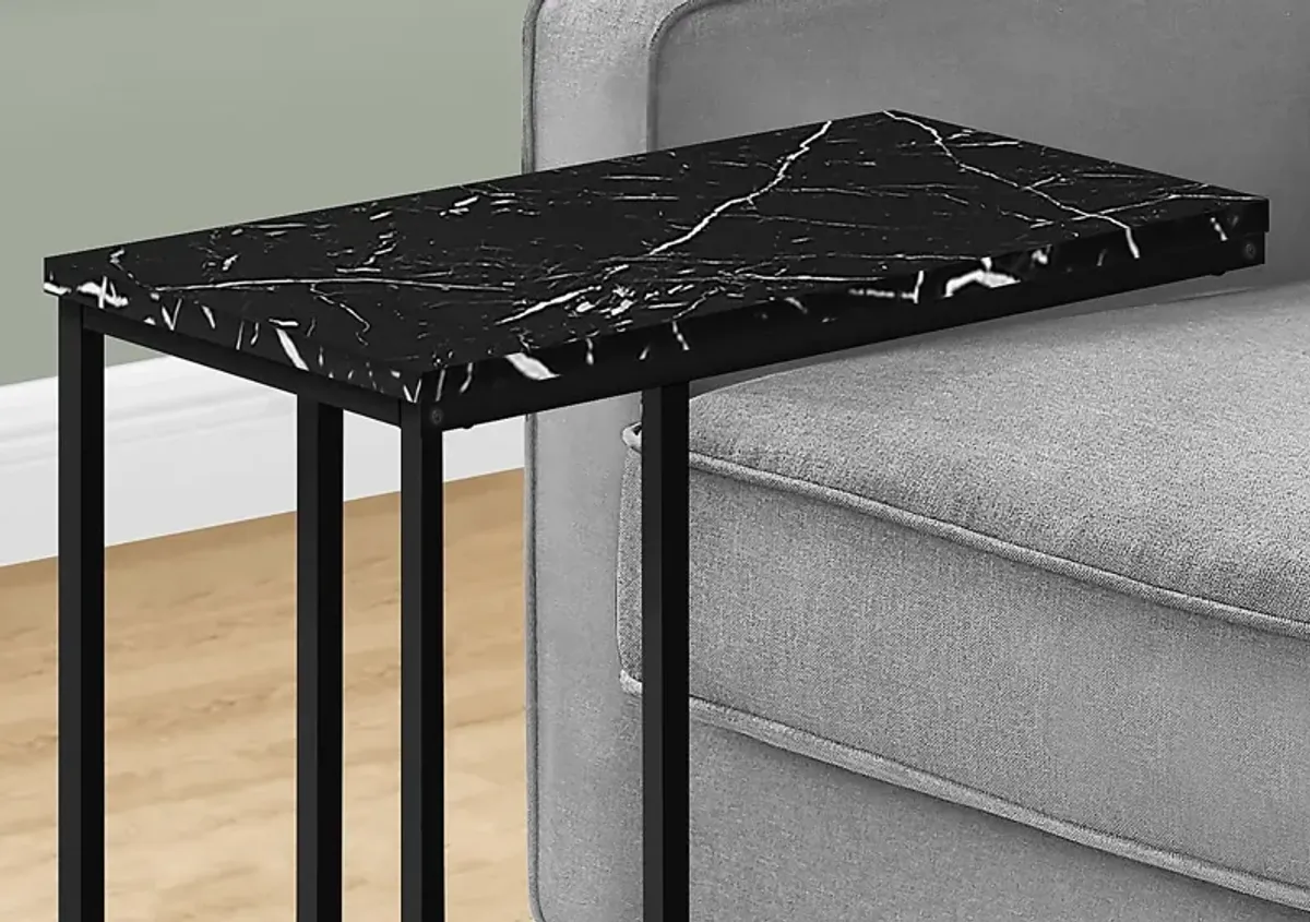 Thornewood Black Marble Side Table