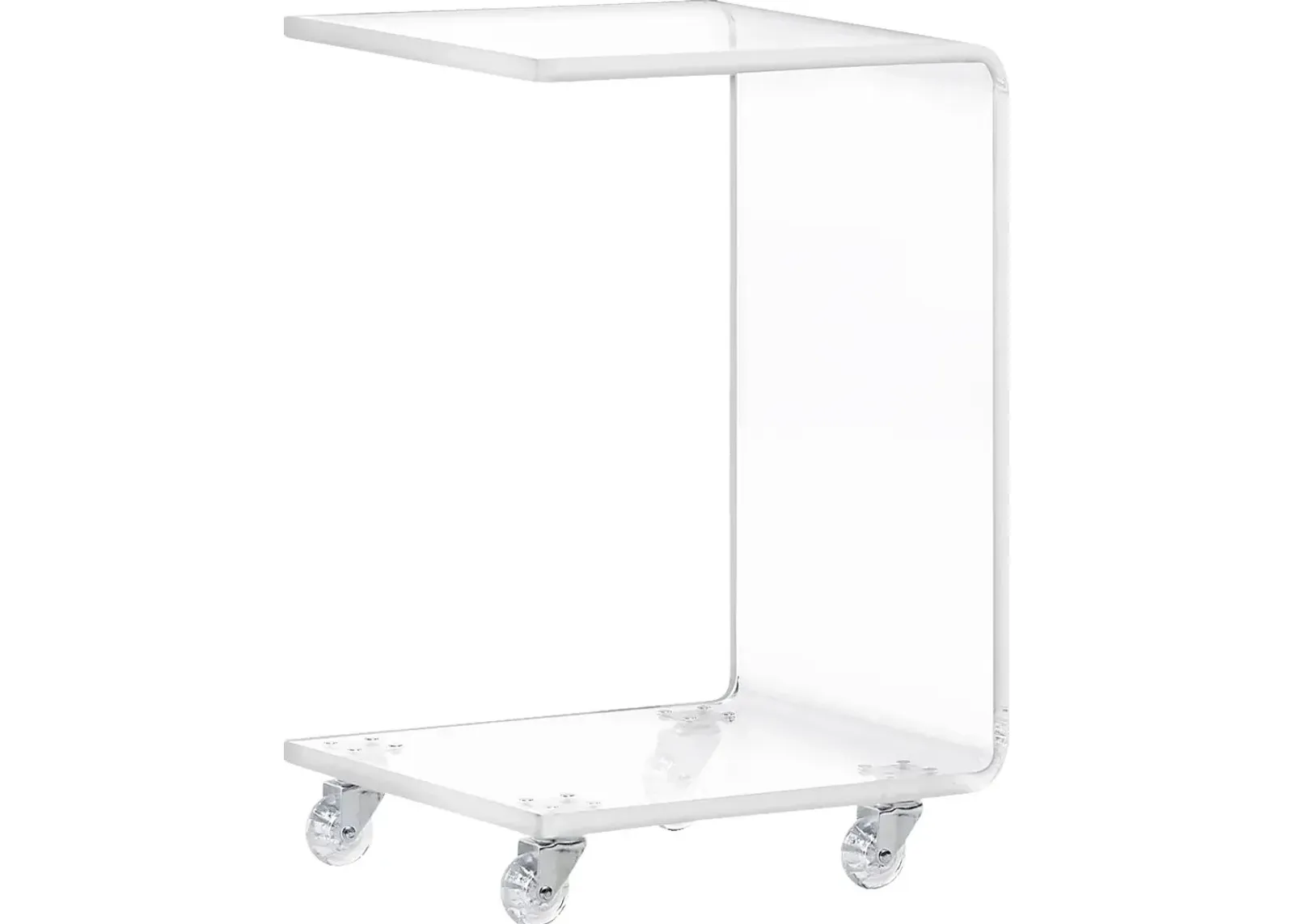 Crystalview Clear Chairside Table