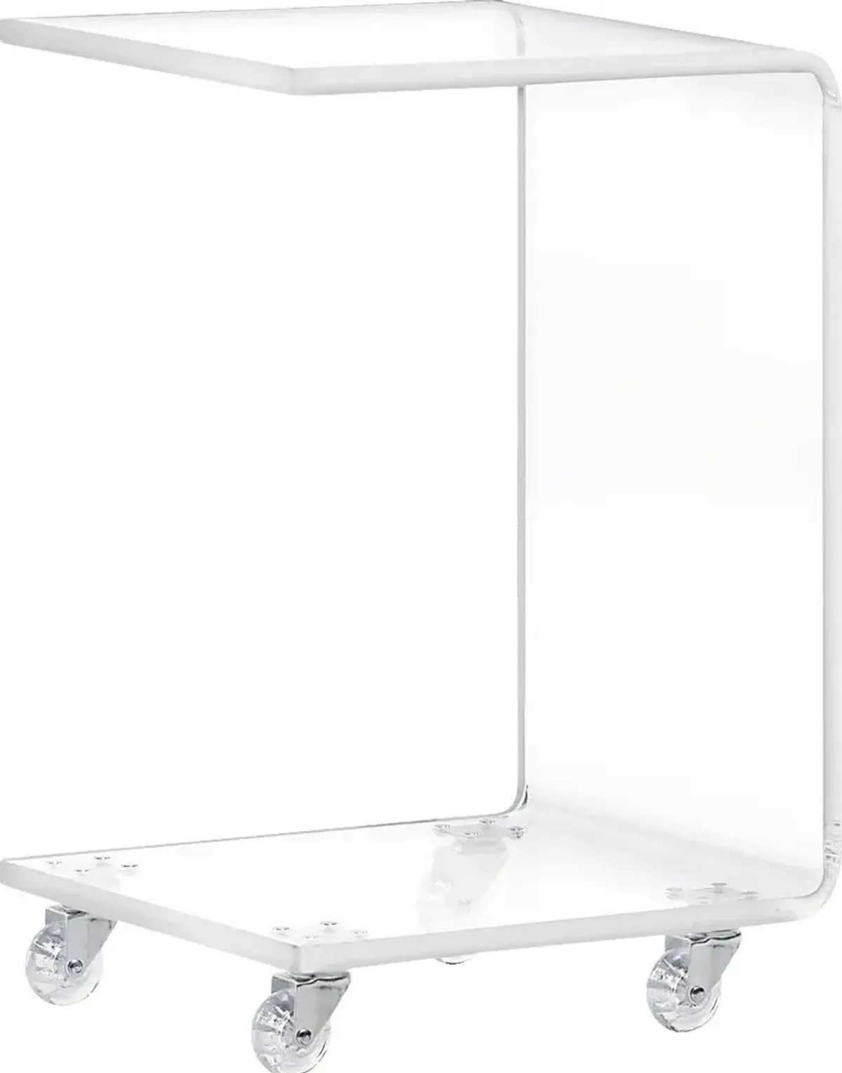 Crystalview Clear Chairside Table