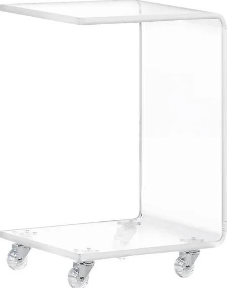 Crystalview Clear Chairside Table