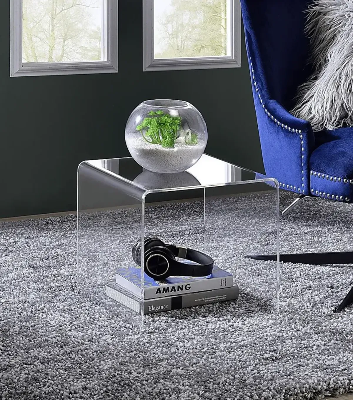 Crystalview Clear End Table