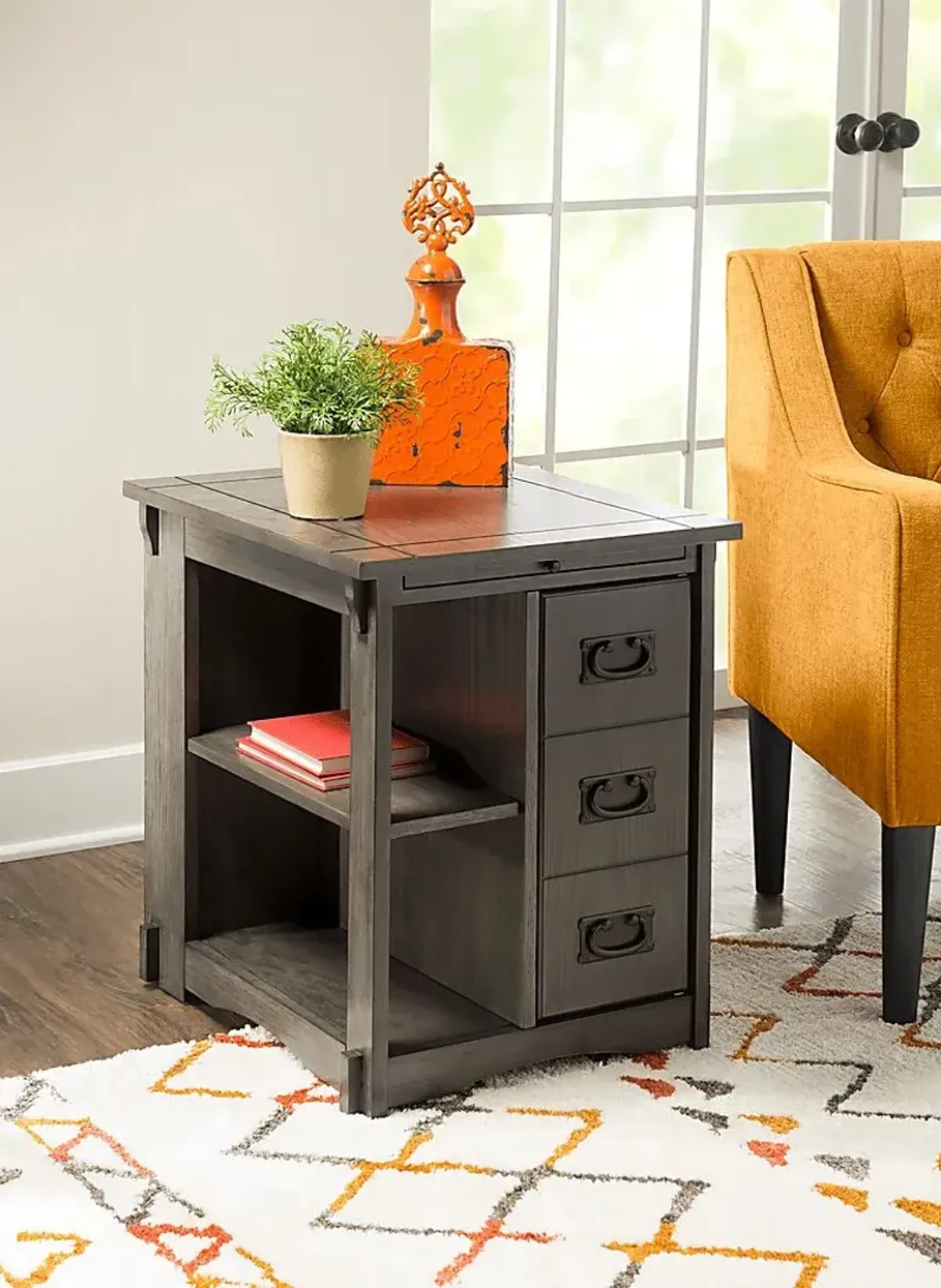 Ketura Gray End Table