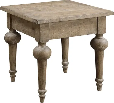 Foubert Taupe End Table