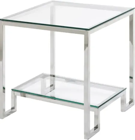 Antless Silver End Table