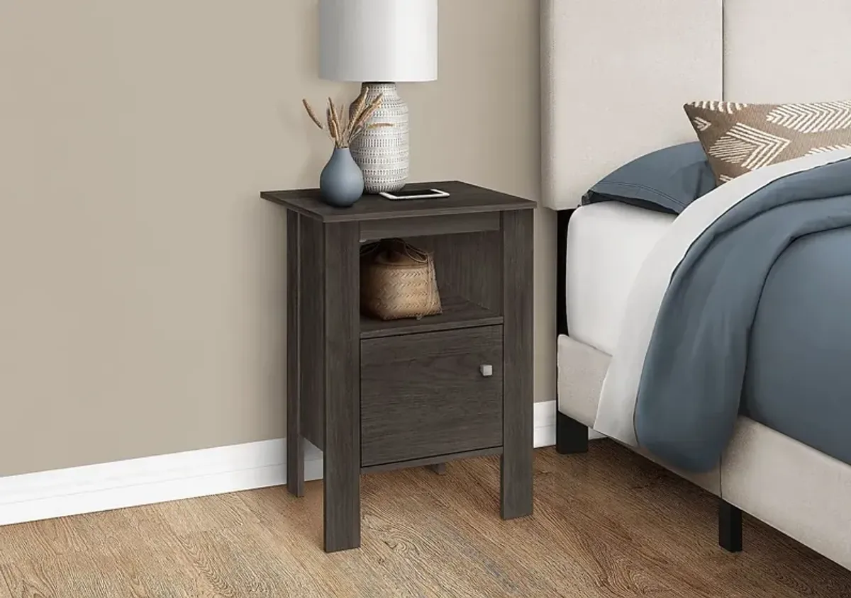 Ankeney Oak Brown End Table