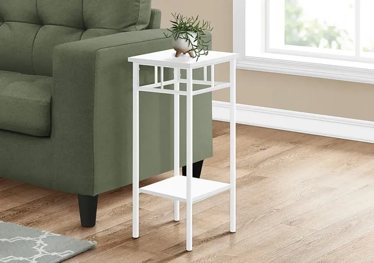 Fairknoll White End Table